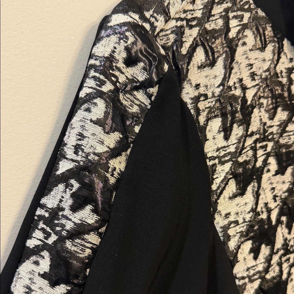 Joseph Ribkoff Black and White Patterned Jacket - Picture 3 of 9